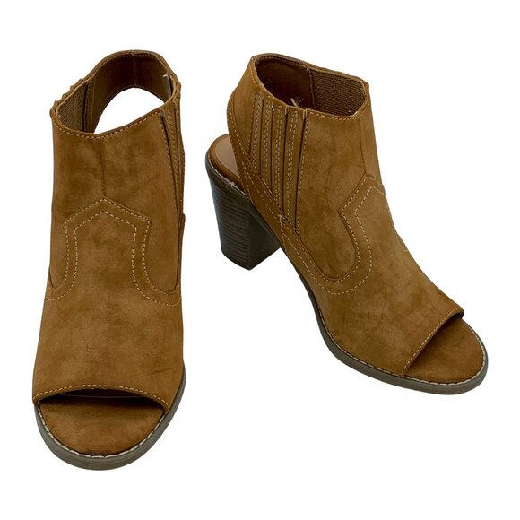 Chunky Heel Peep Toe Booties by Maurices - Picture 2 of 9